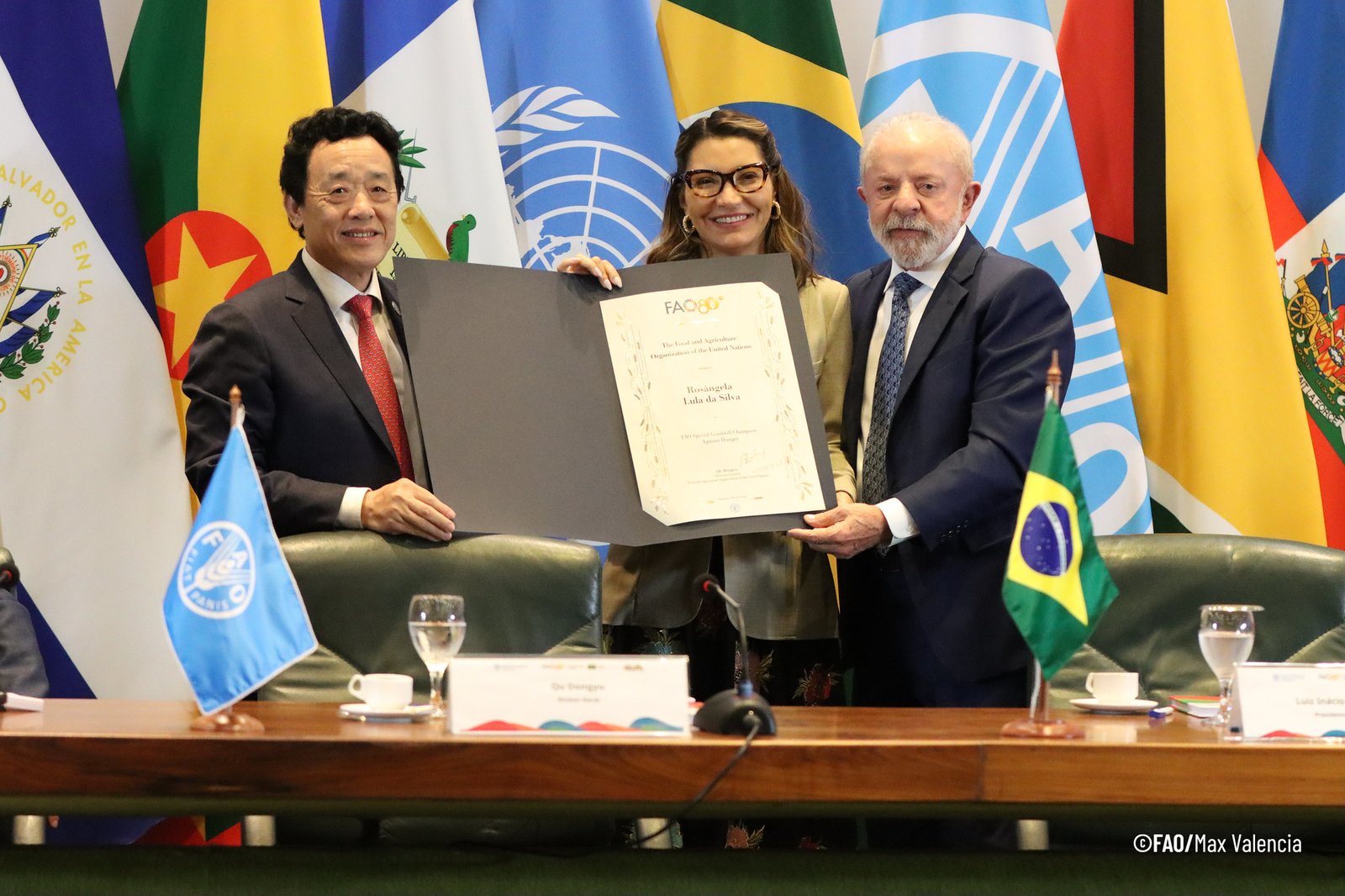 Brazil’s Rosângela “Janja” Lula da Silva designated FAO Special Goodwill Champion Against Hunger