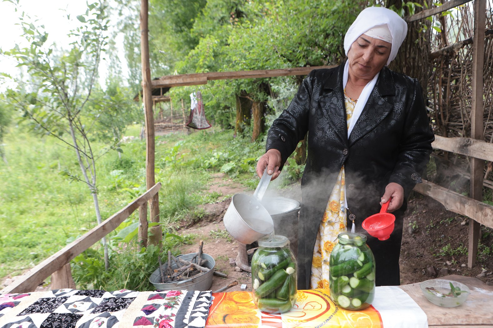 Woman who grows Tajikistan
