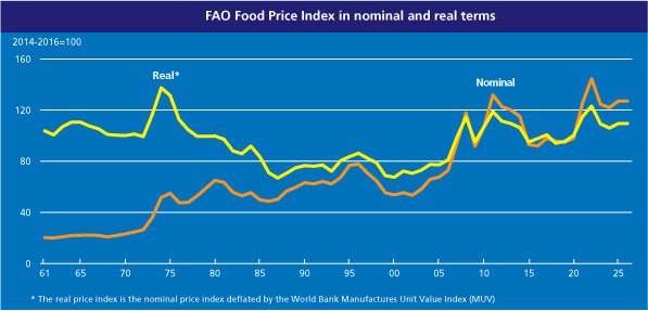 FAO Food Price Index up for third consecutive month largely on rising vegetable oil prices