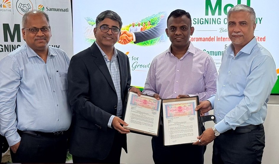 Coromandel and Samunnati ink MoU to strengthen Agri-Input access for FPOs and rural agri ecosystem