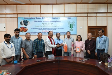 National Mithun Research Centre launches human slaughter tech for pigs and poultry in Nagaland