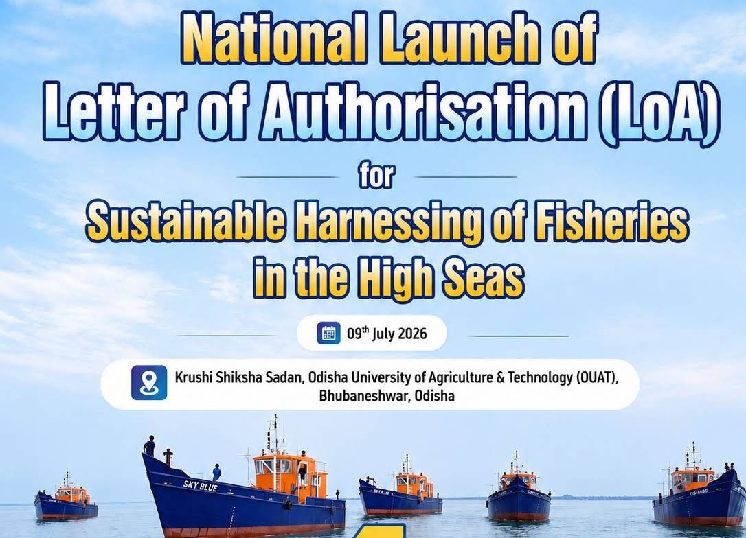 Vice President of India to launch LoA for sustainable harnessing of fisheries in the high Seas